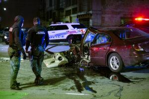 Police Investigating a Crash