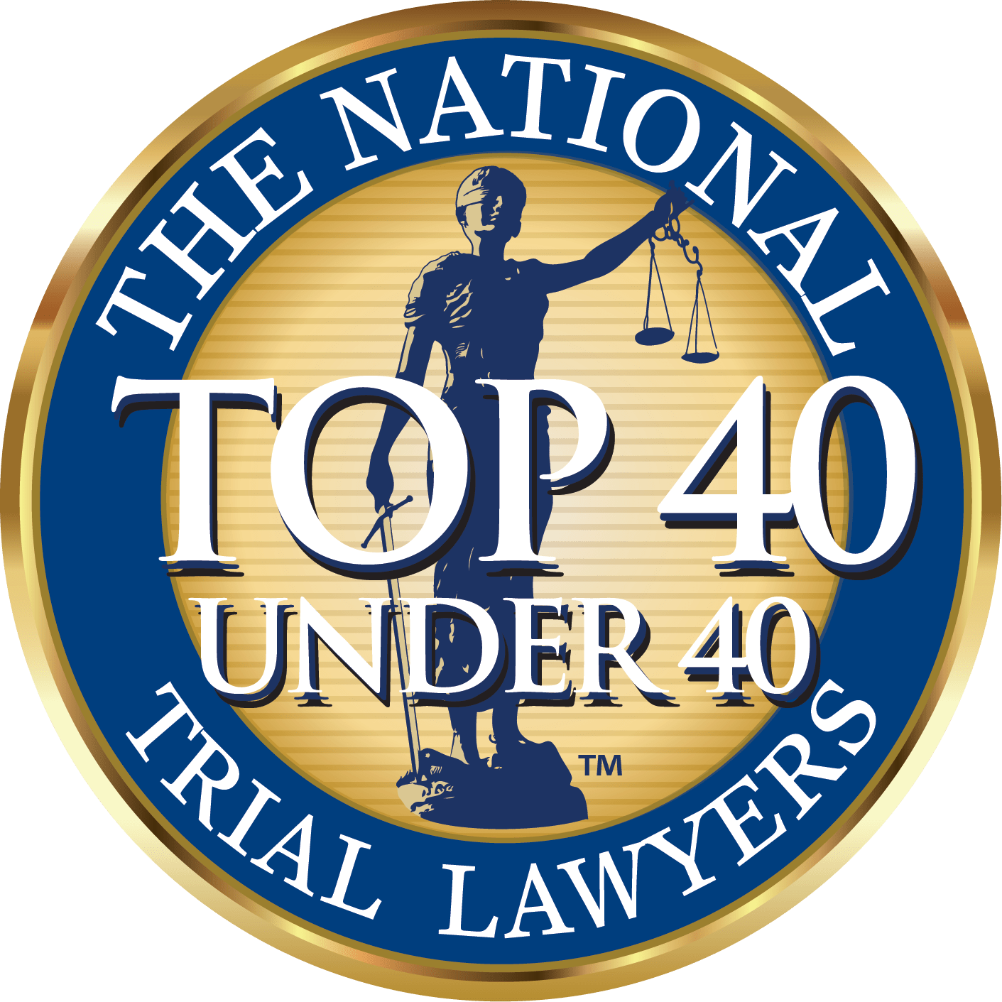 top 40 under 40 badge